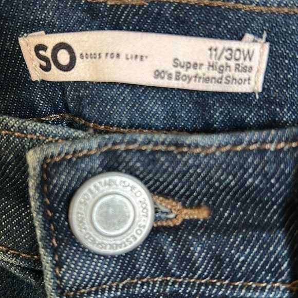SO Boyfriend Shorts Super High Rise | SIZE 11/30W - Picture 4 of 5